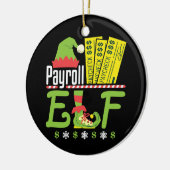 給与小妖精や小人クリスマスクリスマスホリデーオフィス セラミックオーナメント (左)