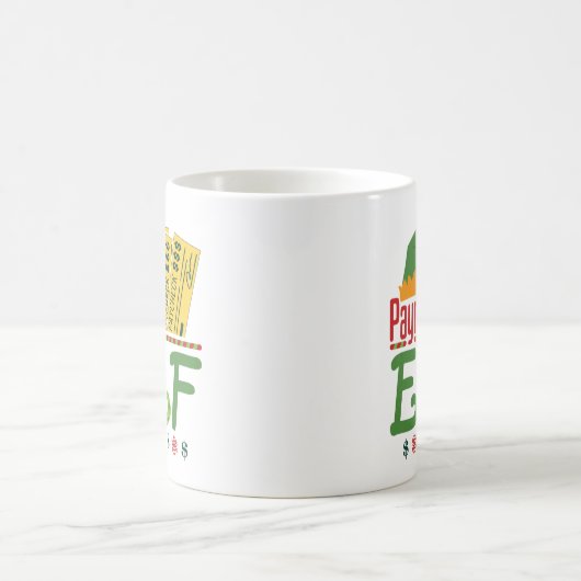 給与小妖精や小人クリスマス給与事務員マネージャ コーヒーマグカップ (中央)