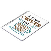 給与計算係Iがコーヒーを給与に変える ノートブック (左側)