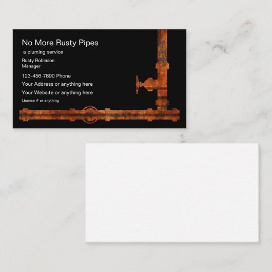 給排水ユニーク設備 名刺 (正面/裏面)