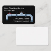 給排水管カッコいい配管配管管 名刺 (正面/裏面)