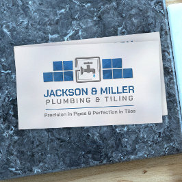 給排水衛生設備およびタイル表示サービスの名刺 名刺