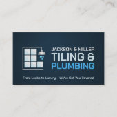 給排水衛生設備およびタイル表示サービス 名刺 (正面)