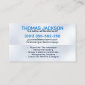 給排水衛生設備およびタイル表示サービス 名刺 (裏面)