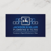 給排水衛生設備およびタイル表示サービス 名刺 (正面)