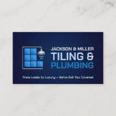 給排水衛生設備およびタイル表示サービス 名刺 (正面)