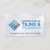 給排水衛生設備およびタイル表示サービス 名刺 (正面)