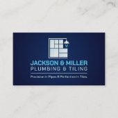 給排水衛生設備およびタイル表示サービス 名刺 (正面)