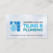 給排水衛生設備およびタイル表示サービス 名刺 (正面)