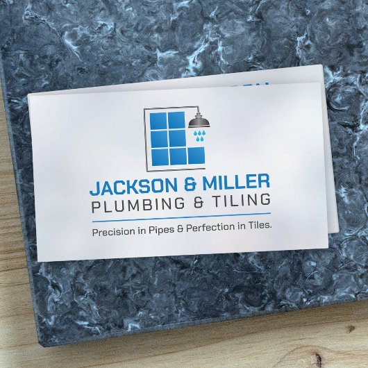 給排水衛生設備およびタイル表示サービス 名刺