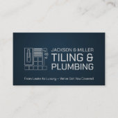 給排水衛生設備およびタイル表示サービス 名刺 (正面)