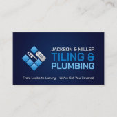 給排水衛生設備およびタイル表示サービス 名刺 (正面)