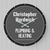 給排水衛生設備および暖房オフィスの壁時計 ラージ壁時計