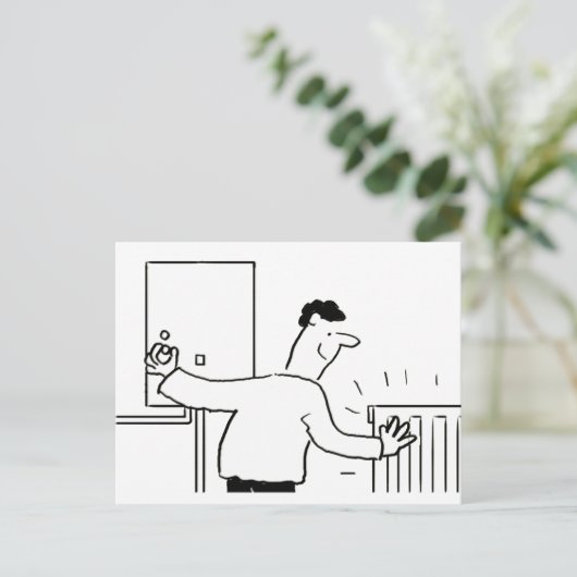 給排水衛生設備および暖房サービス ポストカード (スタンド正面)