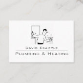 給排水衛生設備および暖房(イラストレーション) 名刺 (正面)
