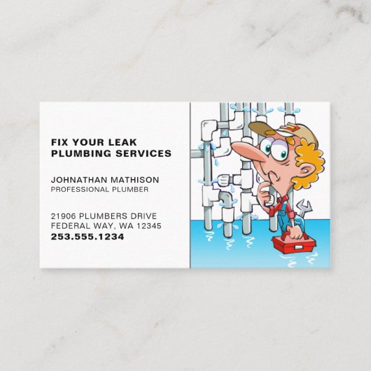 給排水衛生設備プロフェッショナル名刺 名刺 (正面)