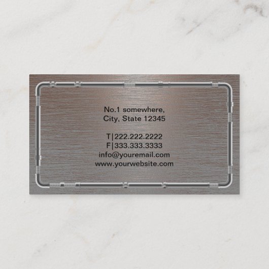 給排水衛生設備プロフェッショナル金属配管Pro修復 名刺 (裏面)