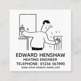 給排水衛生設備配管および暖房技術者 スクエア名刺