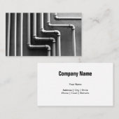 給排水衛生設備配管の名刺テンプレート 名刺 (正面/裏面)