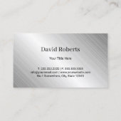 給排水衛生設備配管ウォータードロップツールロゴメタル 名刺 (裏面)