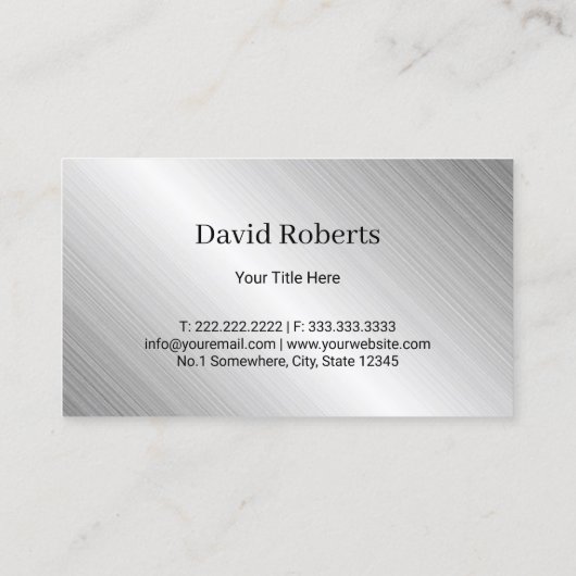 給排水衛生設備配管ウォータードロップツールロゴメタル 名刺 (裏面)