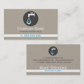 給排水衛生設備配管サービスのコンセプトイラストレーション 名刺 (正面/裏面)