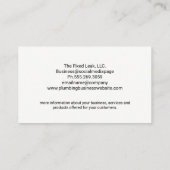 給排水衛生設備配管サービスアイコン | 配管工 名刺 (裏面)