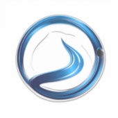 給排水衛生設備配管サービスロゴ シール (正面)