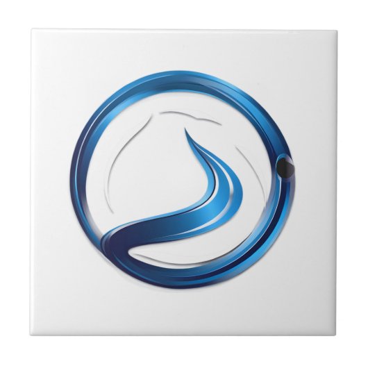 給排水衛生設備配管サービスロゴ タイル (正面)