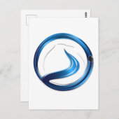 給排水衛生設備配管サービスロゴ ポストカード (正面/裏面)