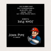 給排水衛生設備配管サービスロゴ 名刺 (外部フラット)