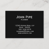 給排水衛生設備配管サービスロゴ 名刺 (裏面)