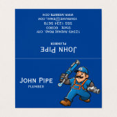 給排水衛生設備配管サービスロゴ 名刺 (外部フラット)