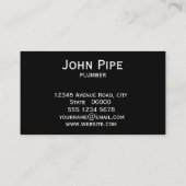 給排水衛生設備配管サービスロゴ 名刺 (裏面)