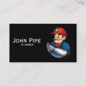 給排水衛生設備配管サービスロゴ 名刺 (正面)