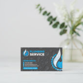 給排水衛生設備配管サービス名刺 名刺 (スタンド正面)