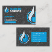給排水衛生設備配管サービス名刺 名刺 (正面/裏面)