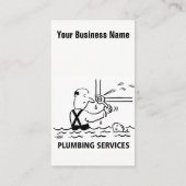 給排水衛生設備配管サービス漫画の名刺 名刺 (裏面)