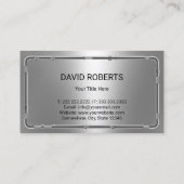 給排水衛生設備配管サービス蛇口ロゴメタル配管機 名刺 (裏面)