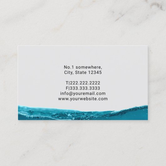 給排水衛生設備配管ツールウォータードロゴプロフェッショナル配管機 名刺 (裏面)