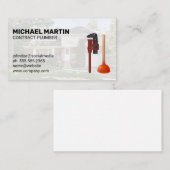 給排水衛生設備配管ツール | 住宅用 | ブルーカラー作業 名刺 (正面/裏面)