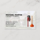 給排水衛生設備配管ツール | 住宅用 | ブルーカラー作業 名刺 (正面)