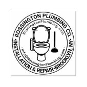 給排水衛生設備配管トイレPビジネス名の場所のURL電子メール セルフインキングスタンプ (デザイン)