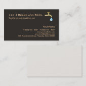 給排水衛生設備配管名刺 名刺 (正面/裏面)