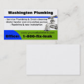 給排水衛生設備配管名刺 名刺 (正面/裏面)