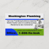 給排水衛生設備配管名刺 名刺 (正面)