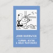 給排水衛生設備、暖房、ボイラーのメンテナンス。プラマー 名刺 (正面)