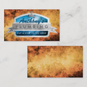 給排水設備のスローガン名刺 名刺 (正面/裏面)