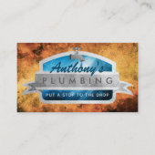 給排水設備のスローガン名刺 名刺 (正面)