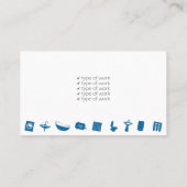 給排水設備の修理とサーユニークビスの名刺 名刺 (裏面)